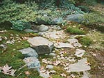 stone lined drainage channel